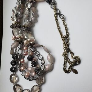 Jewelry Lot Of 9 Necklaces And 1 Pair Of Earrings (Individually Pictured)